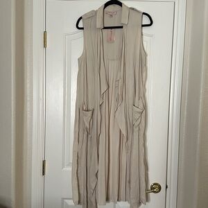 Philosophy NWT Tan/Beige Vest - Size S